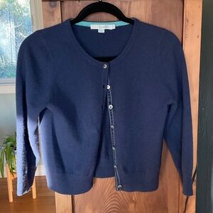 Boden Dark Blue Cashmere Cardigan